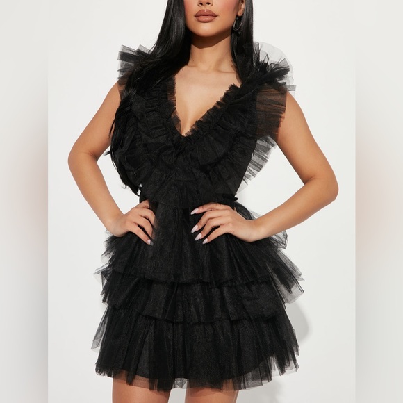 Black tule dress - Picture 5 of 7